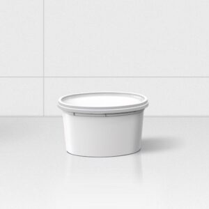 Oval Ice Cream Container 125 ML